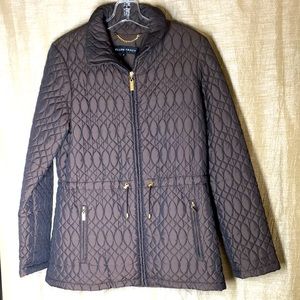Ellen Tracy New brown jacket small quilted S to M